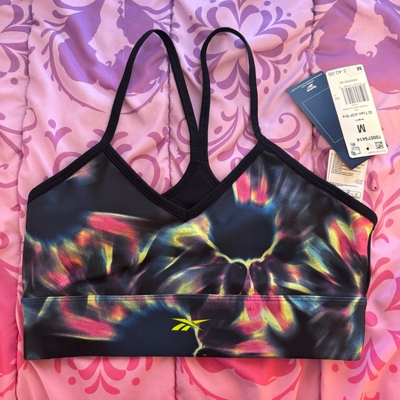 Reebok Women's Multicolor Sports Training Bra Size Medium - Picture 1 of 4